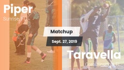 Matchup: Piper vs. Taravella  2019