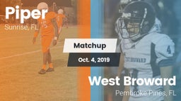Matchup: Piper vs. West Broward  2019
