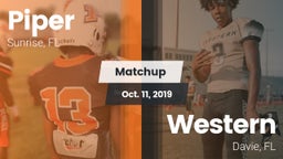 Matchup: Piper vs. Western  2019