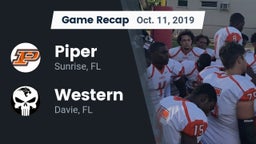 Recap: Piper  vs. Western  2019
