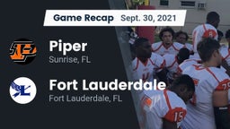 Recap: Piper  vs. Fort Lauderdale  2021