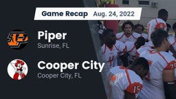 Recap: Piper  vs. Cooper City  2022