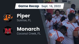 Recap: Piper  vs. Monarch  2022