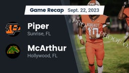 Recap: Piper  vs. McArthur  2023