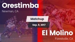Matchup: Orestimba vs. El Molino  2017