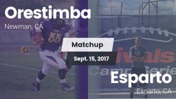 Matchup: Orestimba vs. Esparto  2017