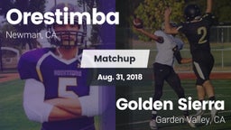 Matchup: Orestimba vs. Golden Sierra  2018