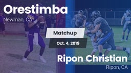 Matchup: Orestimba vs. Ripon Christian  2019