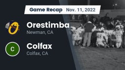 Recap: Orestimba  vs. Colfax  2022
