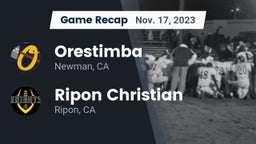 Recap: Orestimba  vs. Ripon Christian  2023