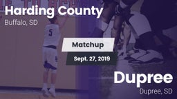 Matchup: Harding County vs. Dupree  2019