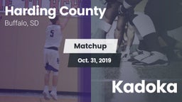 Matchup: Harding County vs. Kadoka 2019