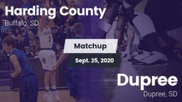 Matchup: Harding County vs. Dupree  2020