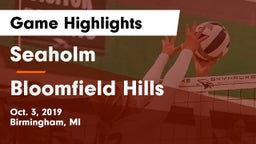 Seaholm  vs Bloomfield Hills  Game Highlights - Oct. 3, 2019