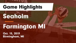 Seaholm  vs Farmington  MI Game Highlights - Oct. 15, 2019