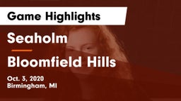 Seaholm  vs Bloomfield Hills  Game Highlights - Oct. 3, 2020