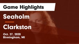 Seaholm  vs Clarkston  Game Highlights - Oct. 27, 2020