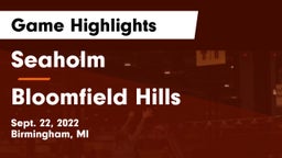 Seaholm  vs Bloomfield Hills Game Highlights - Sept. 22, 2022