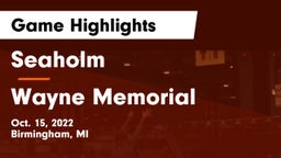 Seaholm  vs Wayne Memorial Game Highlights - Oct. 15, 2022