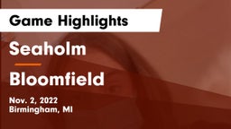 Seaholm  vs Bloomfield Game Highlights - Nov. 2, 2022