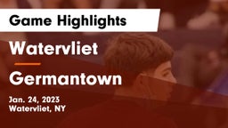 Watervliet  vs Germantown Game Highlights - Jan. 24, 2023