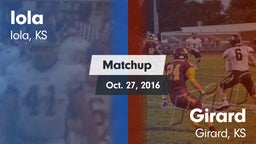 Matchup: Iola vs. Girard  2016