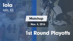 Matchup: Iola vs. 1st Round Playoffs 2016