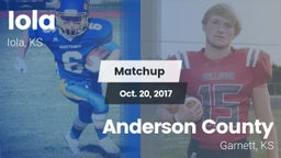 Matchup: Iola vs. Anderson County  2017