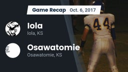 Recap: Iola  vs. Osawatomie  2017