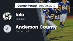 Recap: Iola  vs. Anderson County  2017