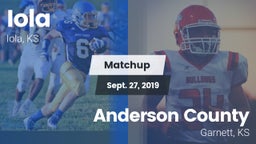 Matchup: Iola vs. Anderson County  2019