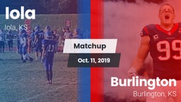 Matchup: Iola vs. Burlington  2019