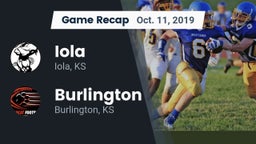 Recap: Iola  vs. Burlington  2019