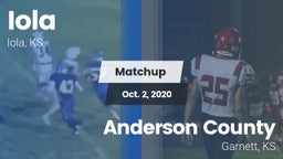 Matchup: Iola vs. Anderson County  2020