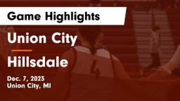 Union City  vs Hillsdale  Game Highlights - Dec. 7, 2023