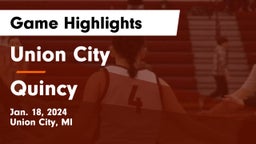 Union City  vs Quincy  Game Highlights - Jan. 18, 2024