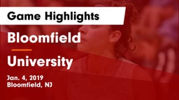 Bloomfield  vs University  Game Highlights - Jan. 4, 2019