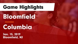 Bloomfield  vs Columbia  Game Highlights - Jan. 15, 2019