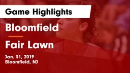 Bloomfield  vs Fair Lawn  Game Highlights - Jan. 31, 2019