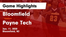 Bloomfield  vs Payne Tech Game Highlights - Jan. 11, 2020