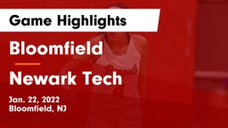Bloomfield  vs Newark Tech  Game Highlights - Jan. 22, 2022