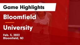 Bloomfield  vs University  Game Highlights - Feb. 5, 2022