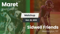 Matchup: Maret vs. Sidwell Friends  2016