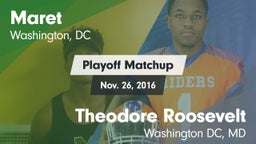 Matchup: Maret vs. Theodore Roosevelt  2016