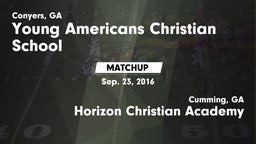 Matchup: Young Americans Chri vs. Horizon Christian Academy  2016