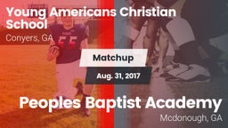 Matchup: Young Americans Chri vs. Peoples Baptist Academy 2017