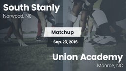 Matchup: South Stanly vs. Union Academy  2016