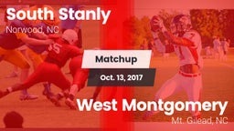 Matchup: South Stanly vs. West Montgomery  2017