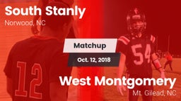 Matchup: South Stanly vs. West Montgomery  2018