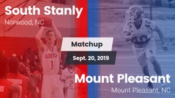 Matchup: South Stanly vs. Mount Pleasant  2019